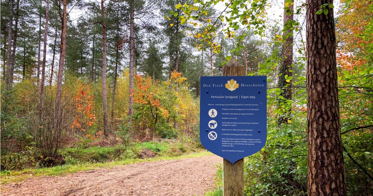 Wandelbord-Den-Treek